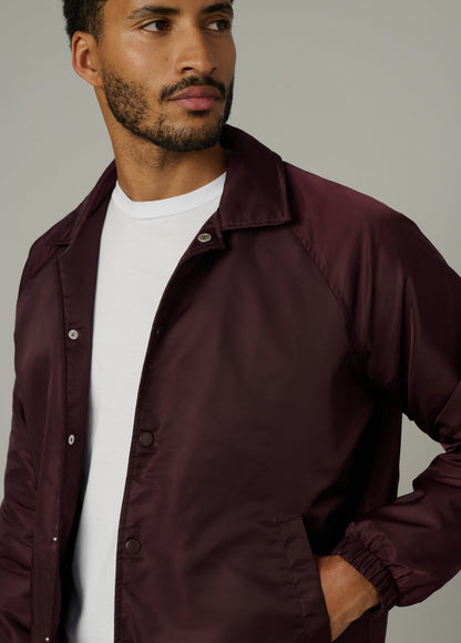 Joe's Jeans Men|Sale THE SATINE COACH JACKET Wine