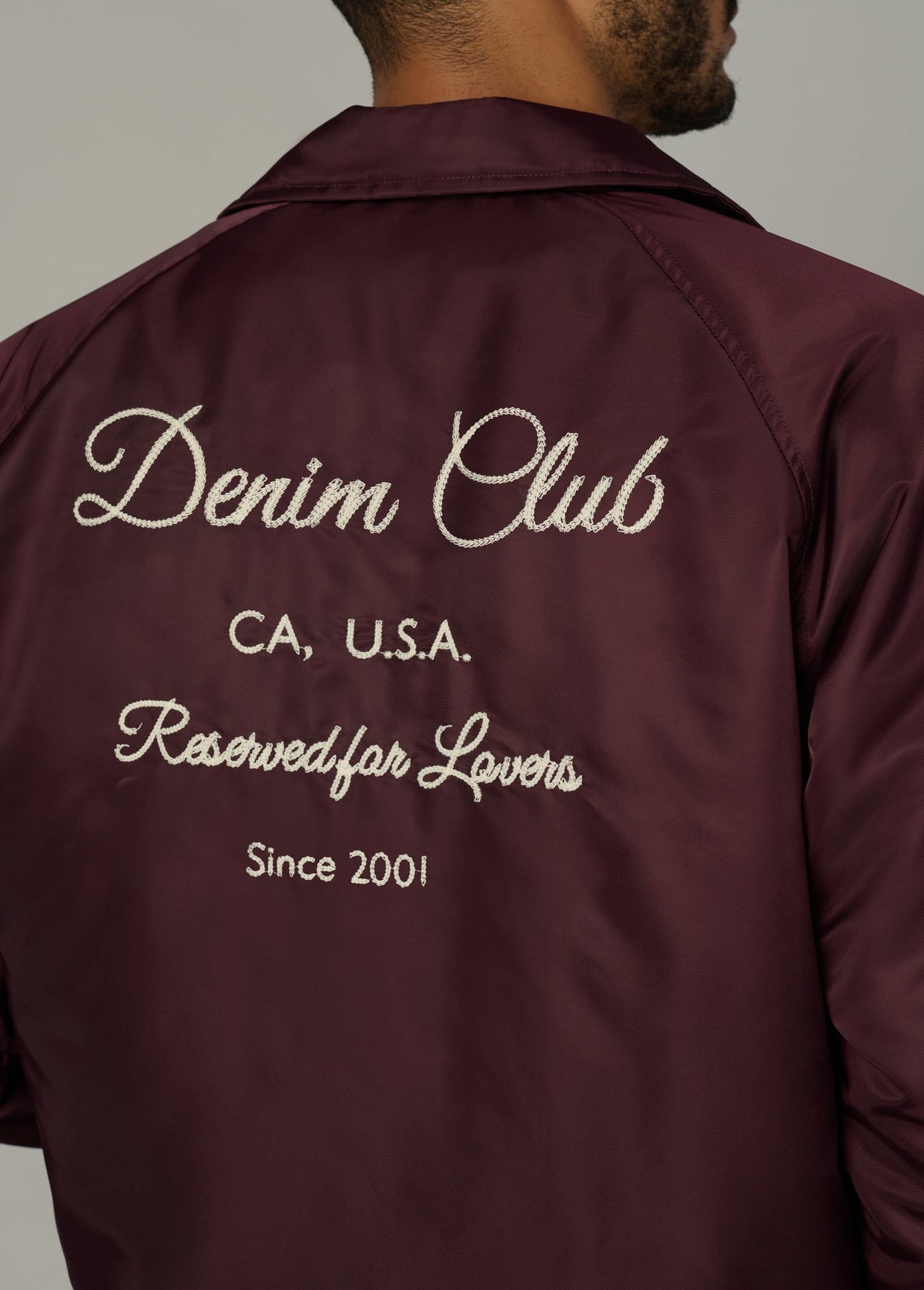 Joe's Jeans Men|Sale THE SATINE COACH JACKET Wine