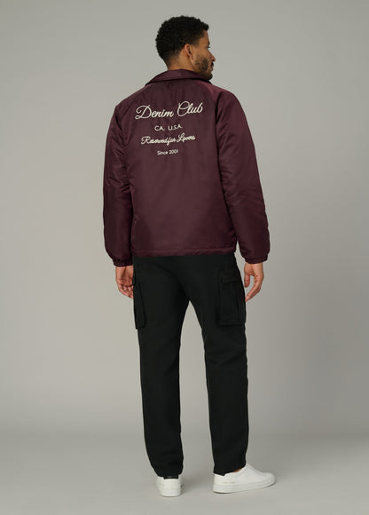 Joe's Jeans Men|Sale THE SATINE COACH JACKET Wine