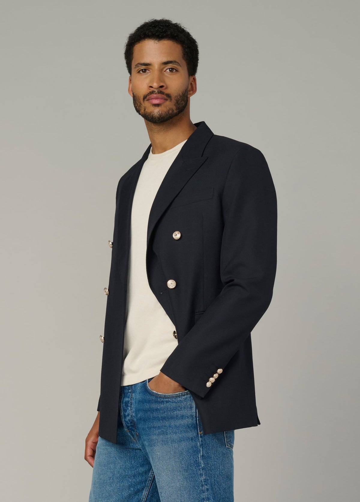 Joe's Jeans Men|Sale DOUBLE BREASTED BLAZER True Navy