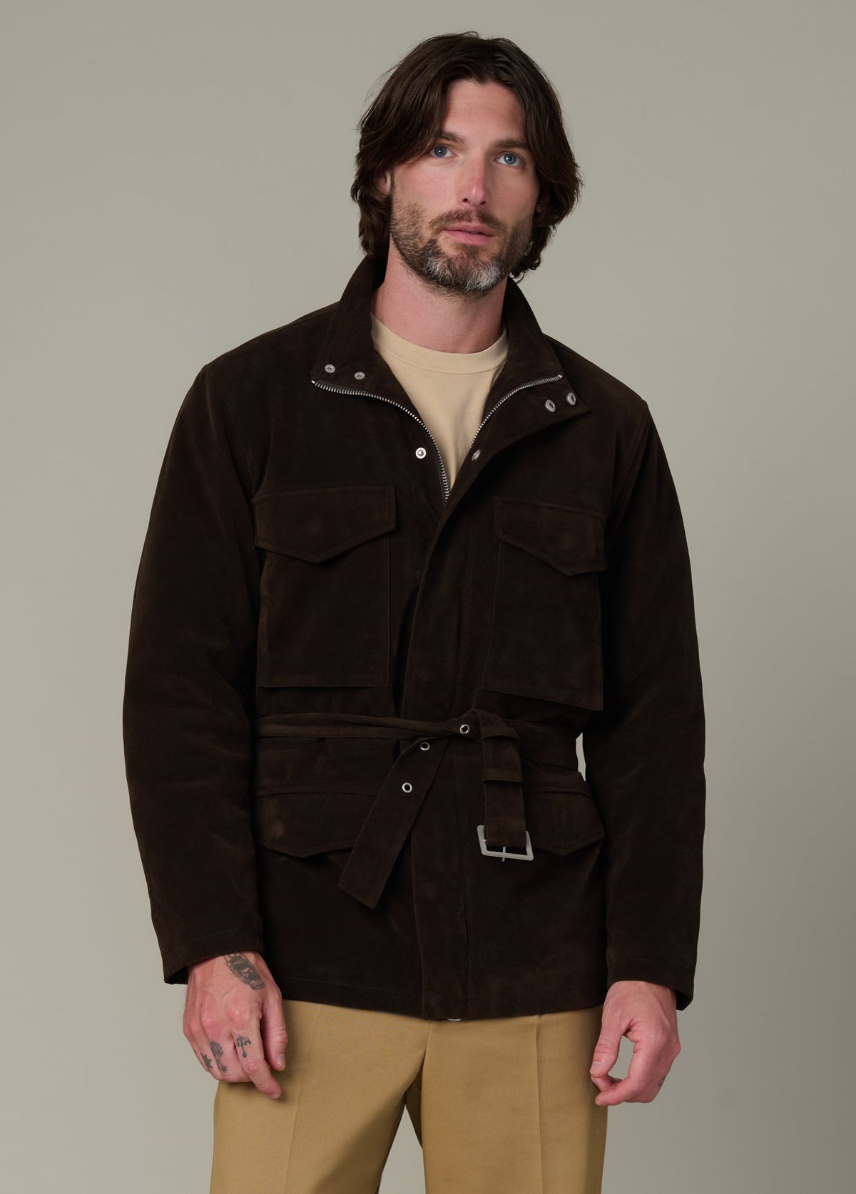 Joe's Jeans Men|Sale FAUX SUEDE M16 JACKET Chocolate