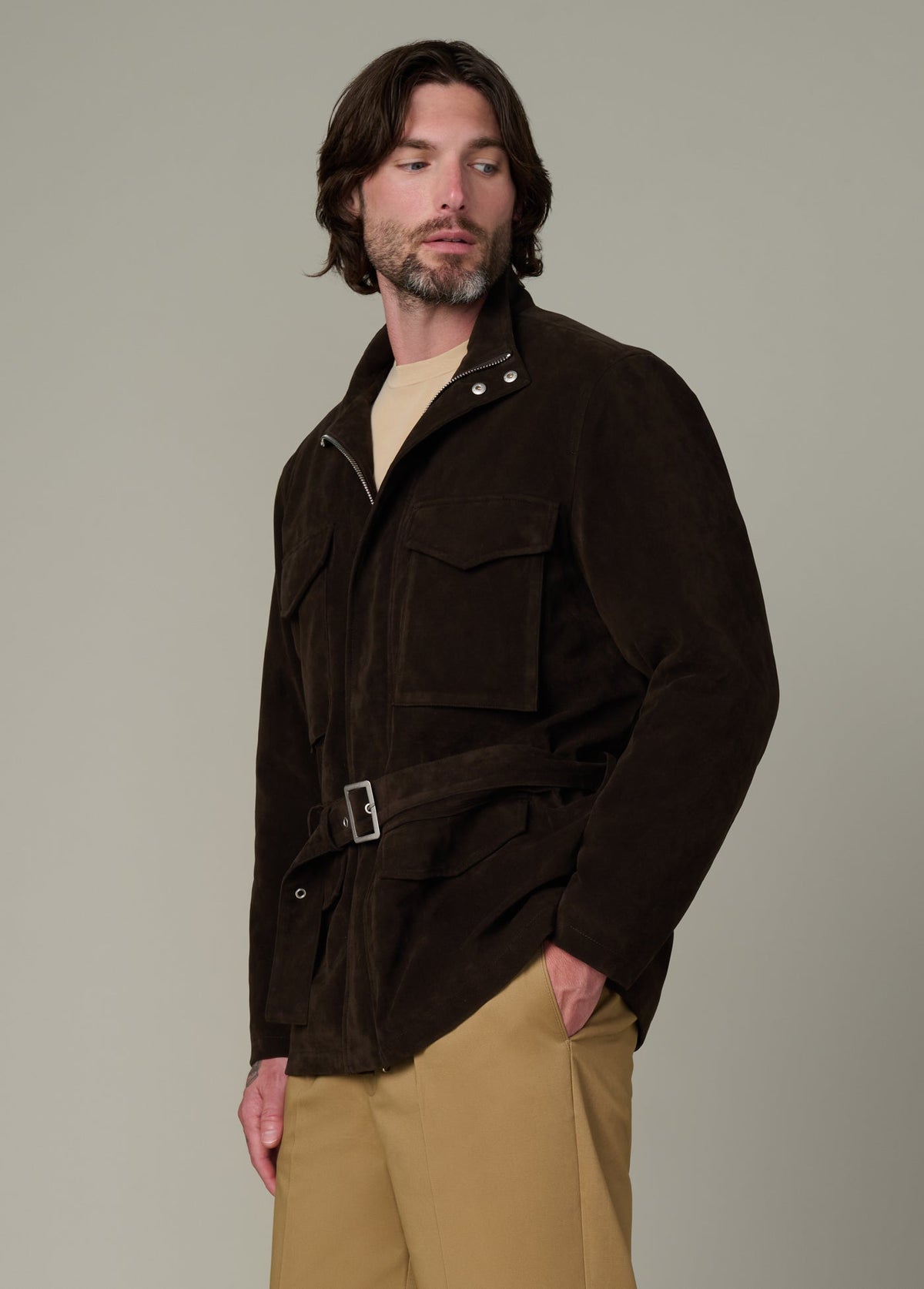 Joe's Jeans Men|Sale FAUX SUEDE M16 JACKET Chocolate