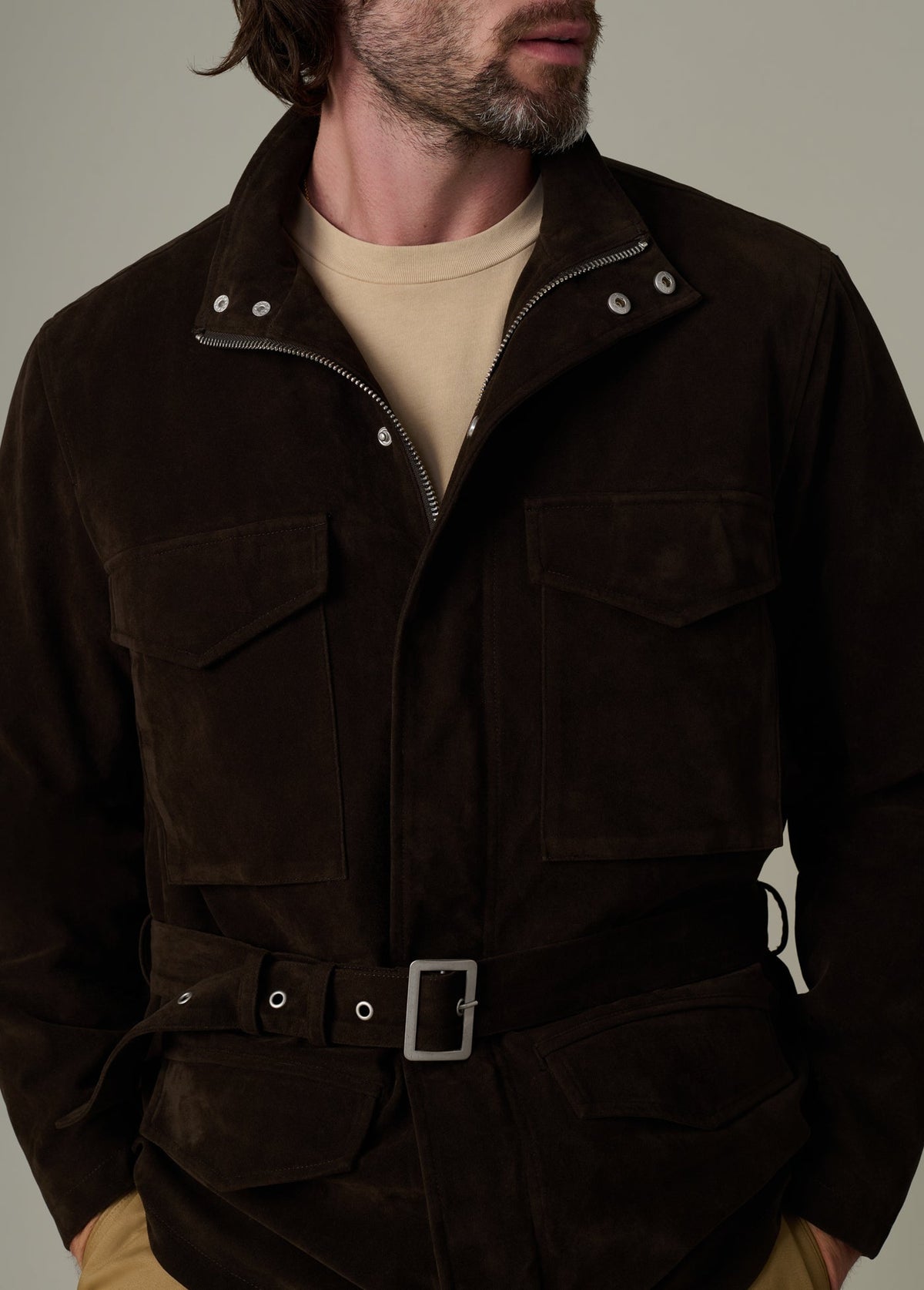Joe's Jeans Men|Sale FAUX SUEDE M16 JACKET Chocolate