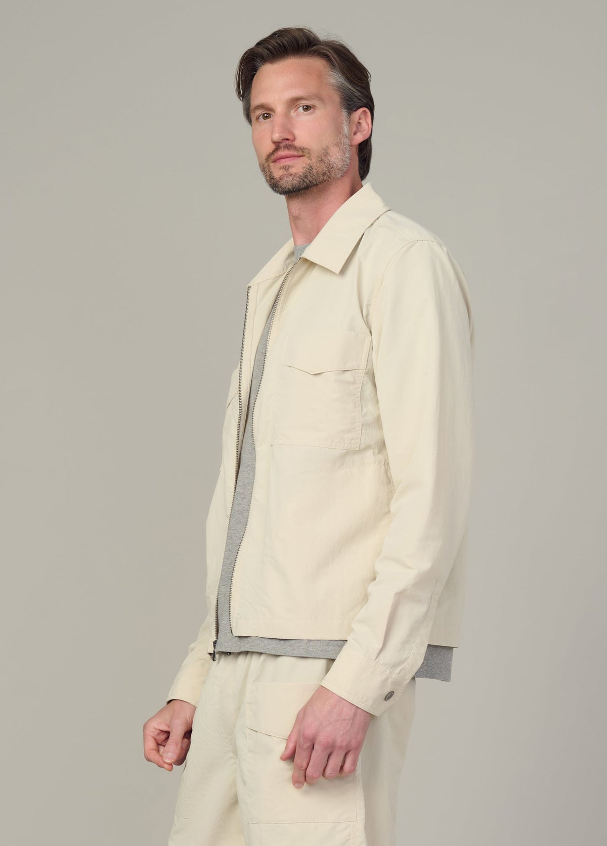 Joe's Jeans Men|Sale MODERN UTILITARIAN ZIP SHIRT Summer Sand