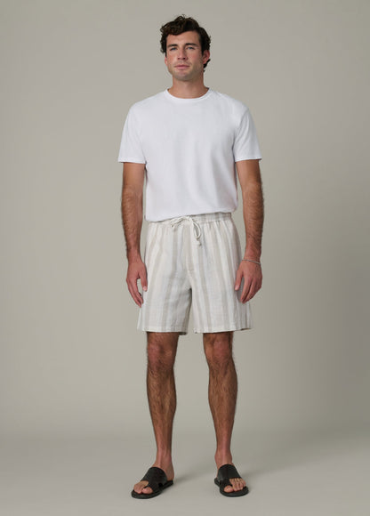 Joe's Jeans Men CABANA DOBBY STRIPE SHORT Grey Stripe