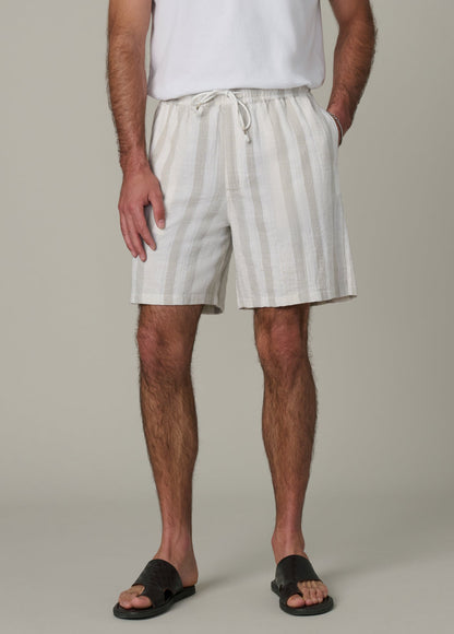 Joe's Jeans Men CABANA DOBBY STRIPE SHORT Grey Stripe