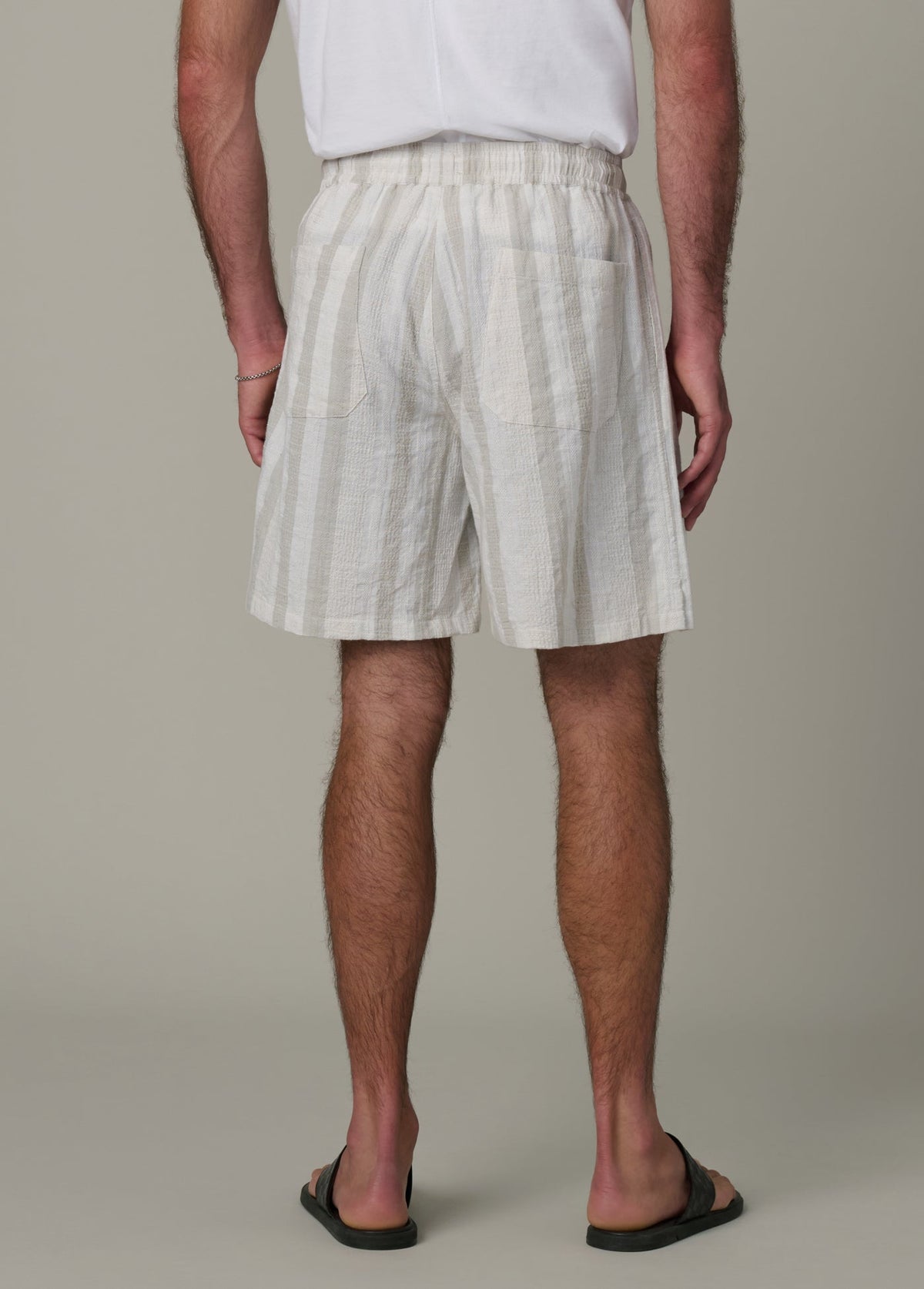 Joe's Jeans Men CABANA DOBBY STRIPE SHORT Grey Stripe