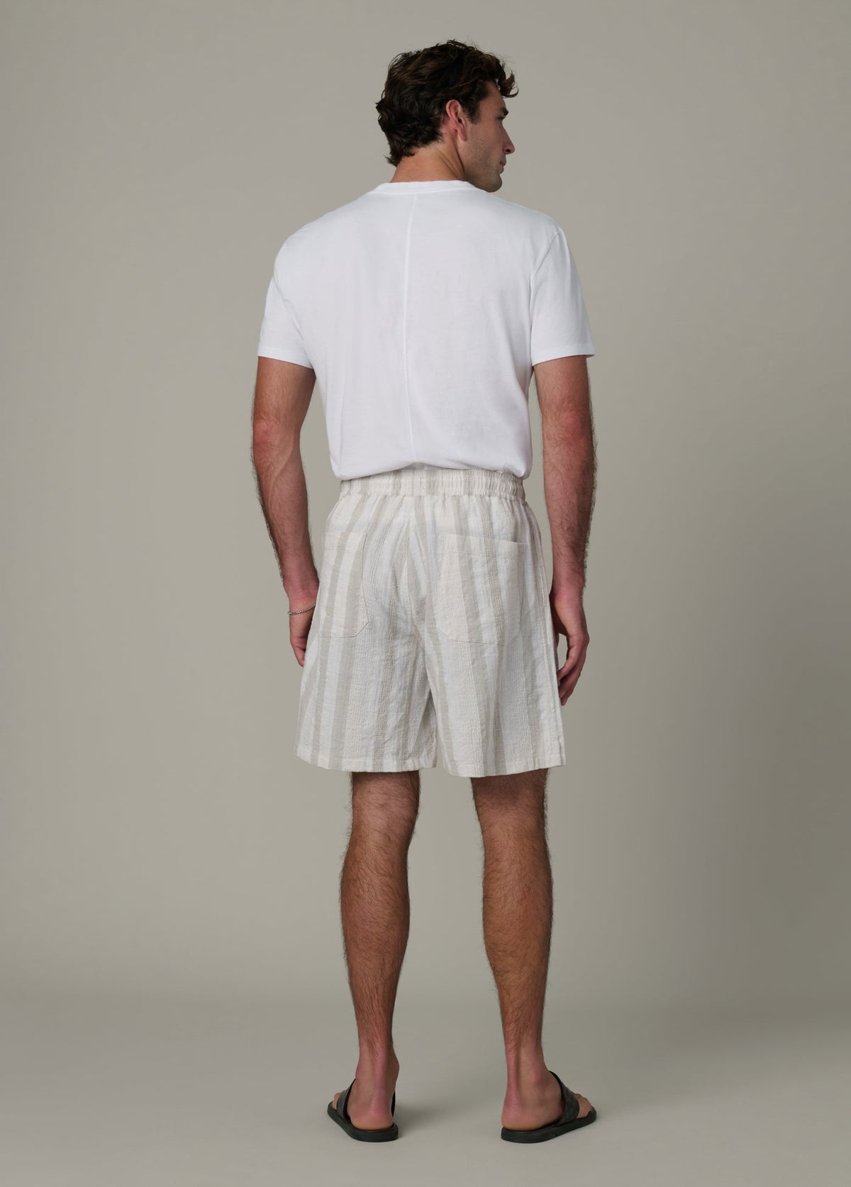 Joe's Jeans Men CABANA DOBBY STRIPE SHORT Grey Stripe