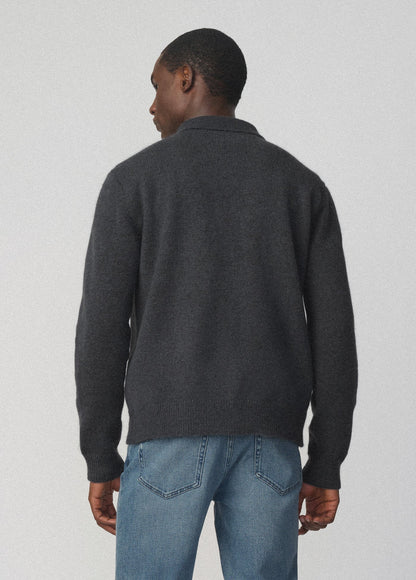 Joe's Jeans Men MOHAIR CARDIGAN POLO Turbulence