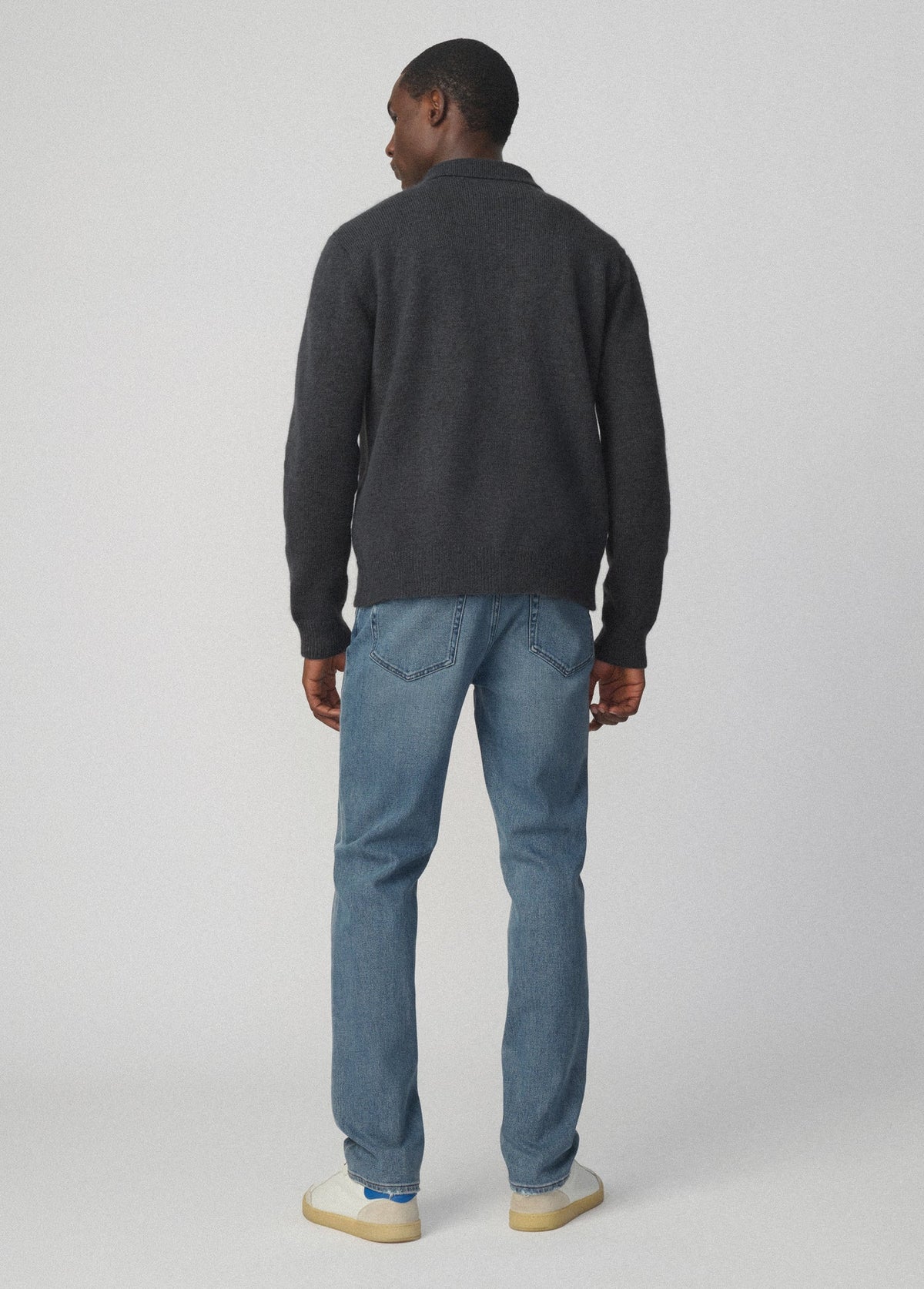 Joe's Jeans Men MOHAIR CARDIGAN POLO Turbulence