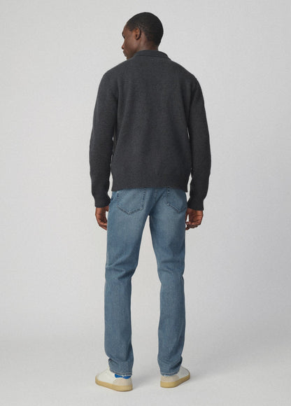 Joe's Jeans Men MOHAIR CARDIGAN POLO Turbulence