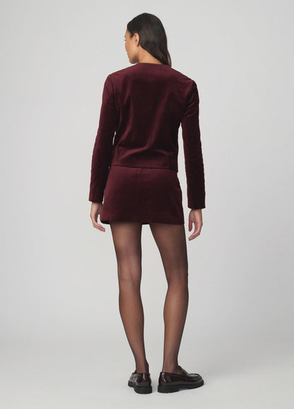 Joe's Jeans Women THE VELVETEEN LADY LIKE JACKET Cabernet