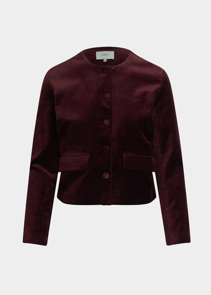 Joe's Jeans Women THE VELVETEEN LADY LIKE JACKET Cabernet