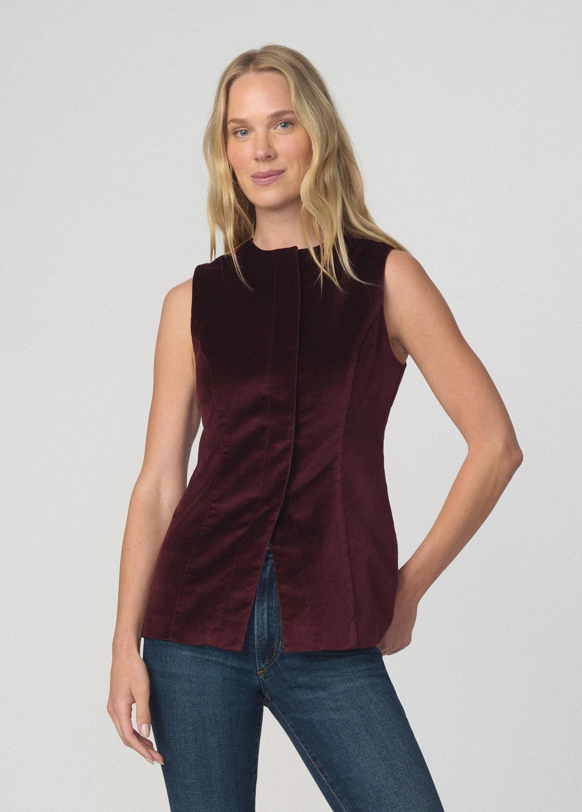 Joe's Jeans Women THE VELVETEEN TUNIC Cabernet