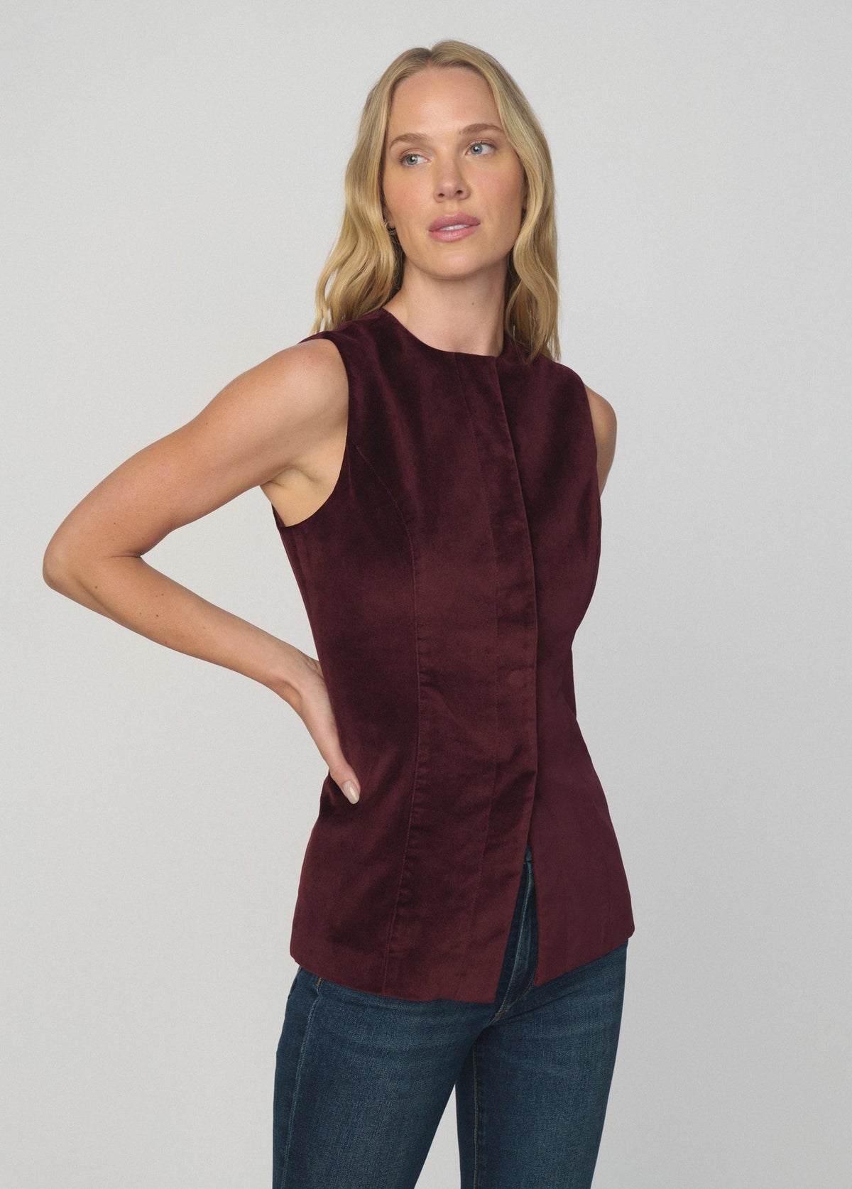 Joe's Jeans Women THE VELVETEEN TUNIC Cabernet