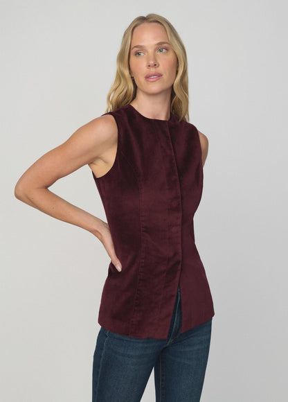 Joe's Jeans Women THE VELVETEEN TUNIC Cabernet