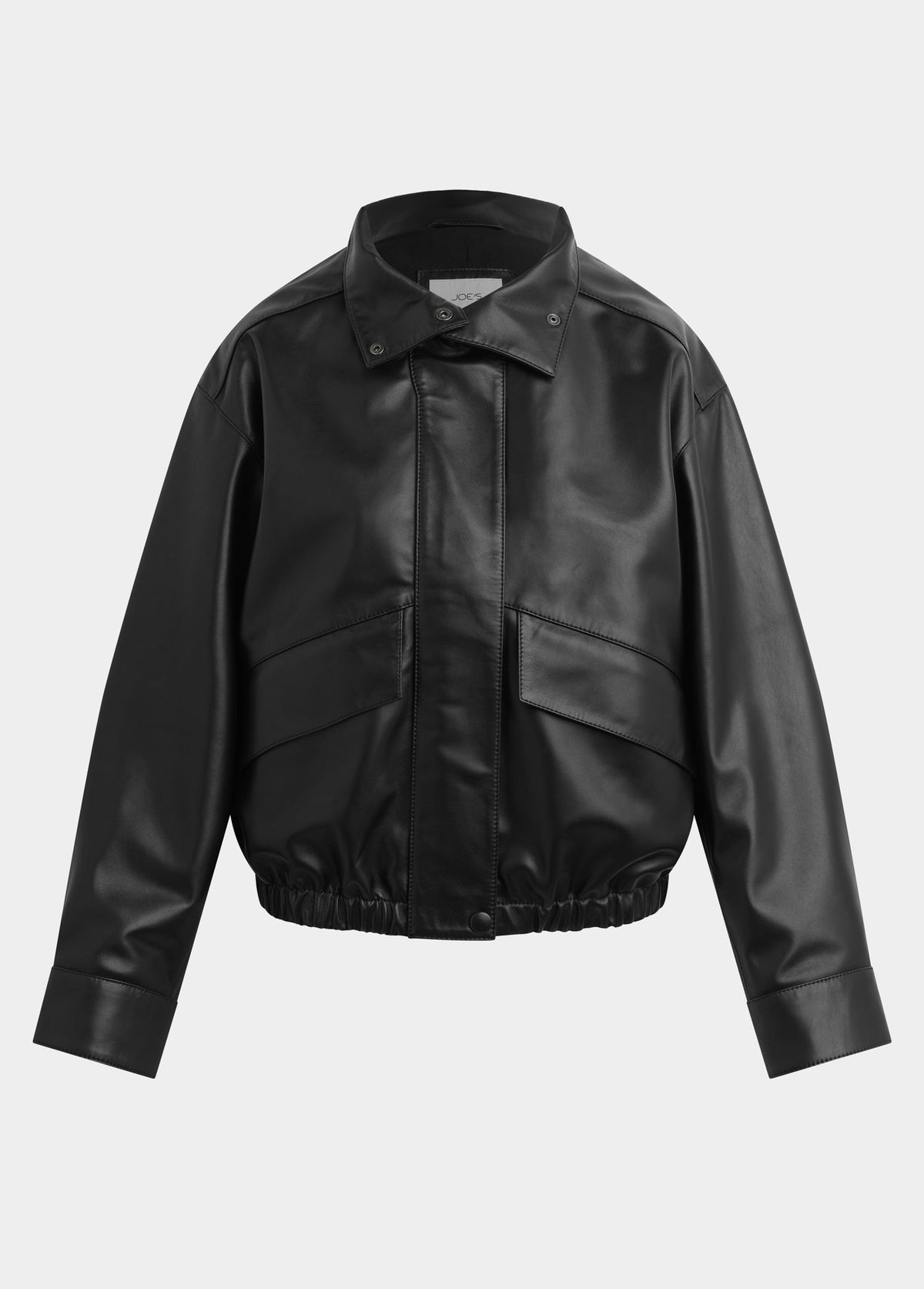 Joe's Jeans Women THE COHEN LEATHER BOMBER JACKET Black