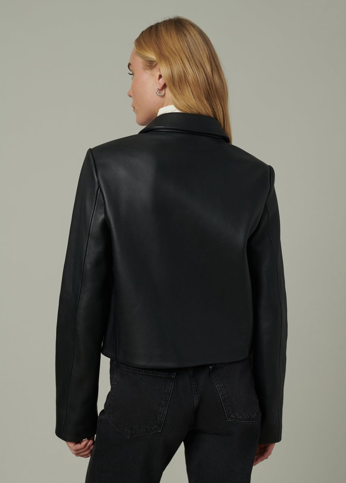 Joe's Jeans Women THE MAREN LEATHER JACKET Black