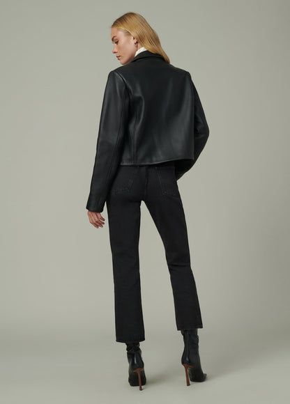 Joe's Jeans Women THE MAREN LEATHER JACKET Black