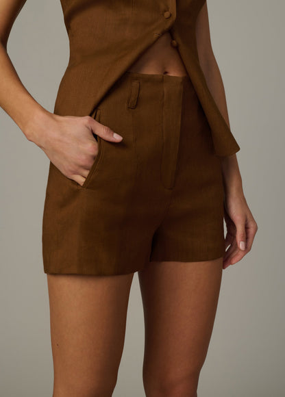 Joe's Jeans Sale THE FRANKIE TAILORED SHORTIE Chocolate