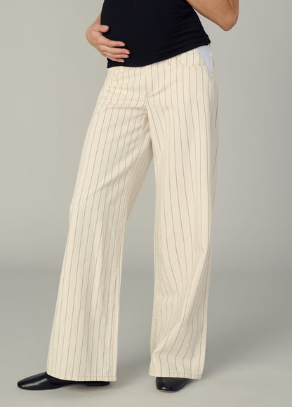 Joe's Jeans Sale THE LOU LOU MATERNITY Natural Stripe