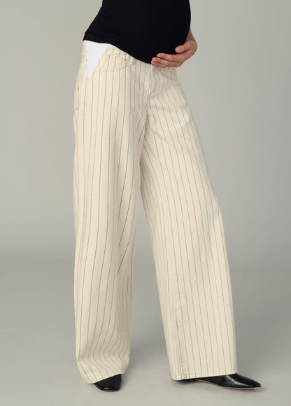 Joe's Jeans Sale THE LOU LOU MATERNITY Natural Stripe