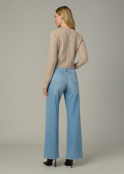 Joe's Jeans Sale THE CABLE DANI CASHMERE CARDIGAN Oatmeal