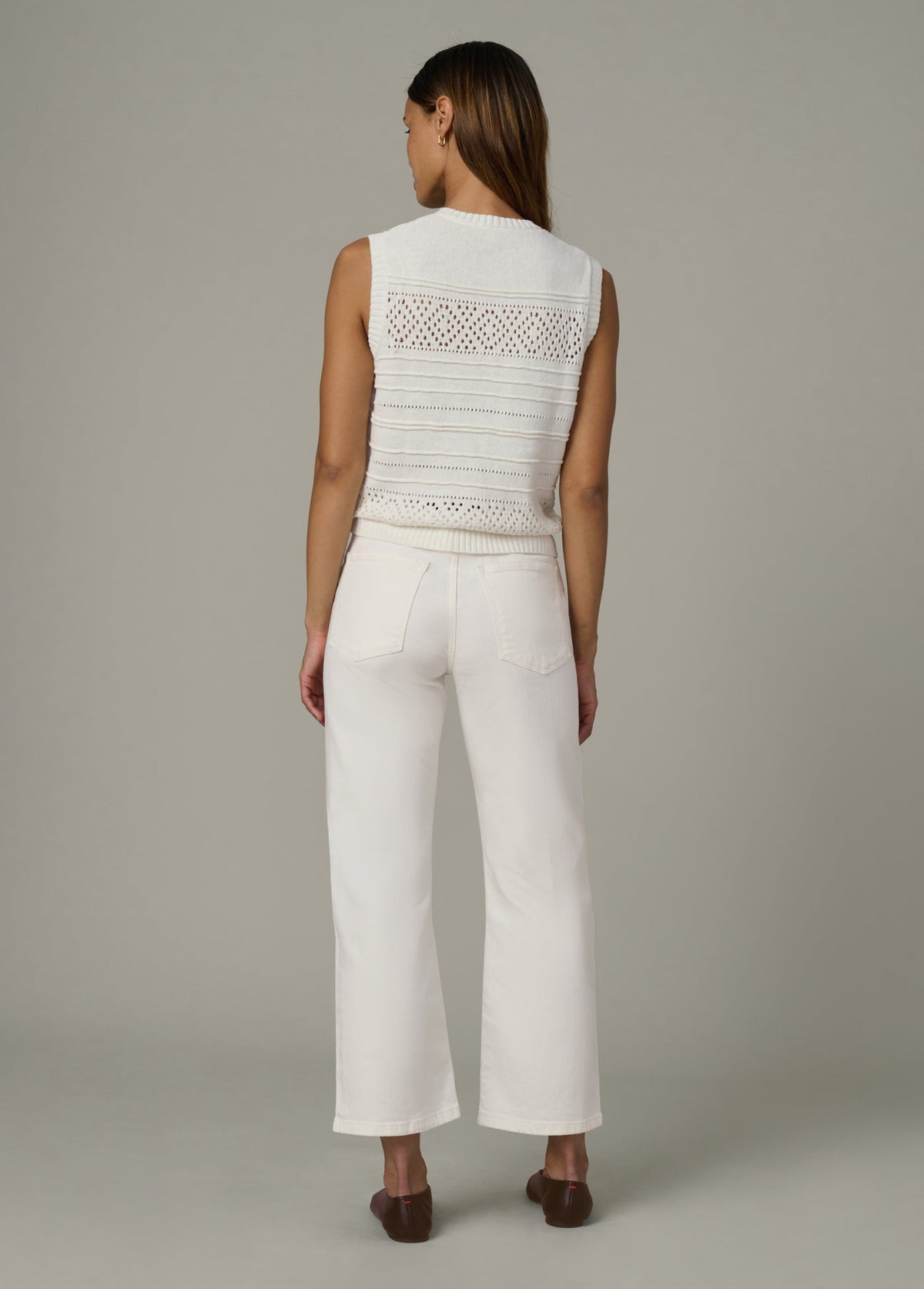 Joe's Jeans Sale THE FAYE CARDIGAN SWEATER VEST Ecru