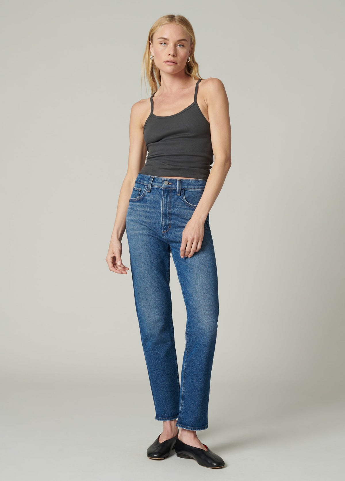 Joe's Jeans Sale THE EVERYDAY TANK Charcoal