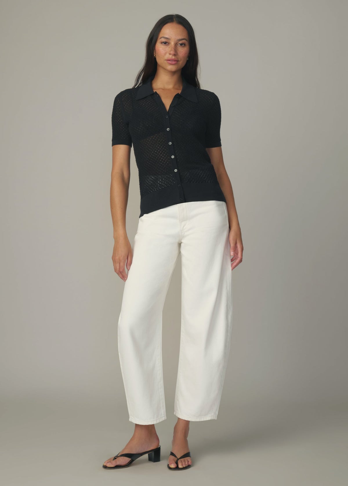 Joe's Jeans Sale THE DAVEY SHORT SLEEVE CARDIGAN Black
