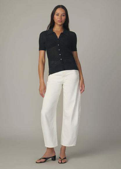 Joe's Jeans Sale THE DAVEY SHORT SLEEVE CARDIGAN Black