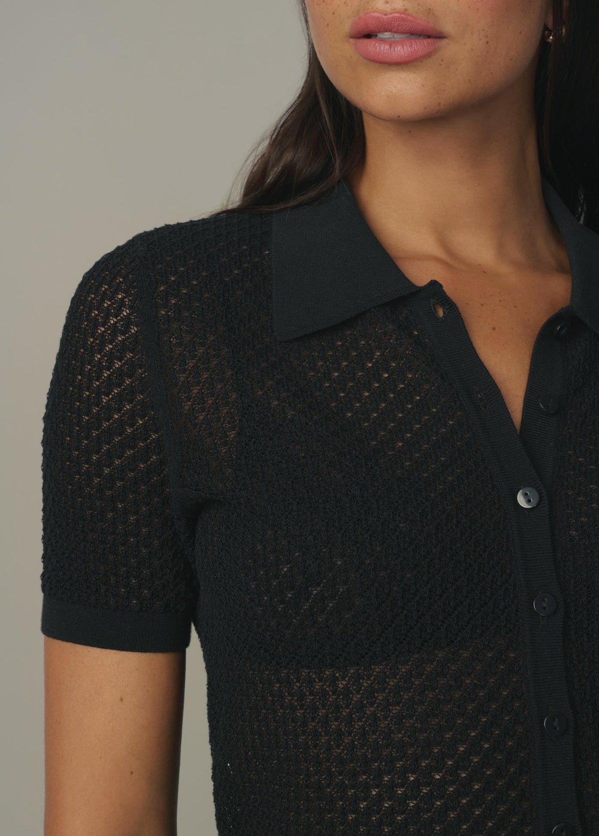 Joe's Jeans Sale THE DAVEY SHORT SLEEVE CARDIGAN Black