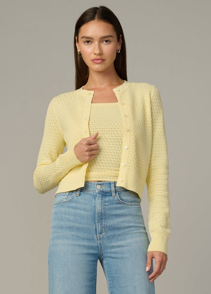 Joe's Jeans Sale THE POINTELLE DANI CARDIGAN Sunshine