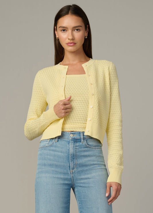 Joe's Jeans Sale THE POINTELLE DANI CARDIGAN Sunshine