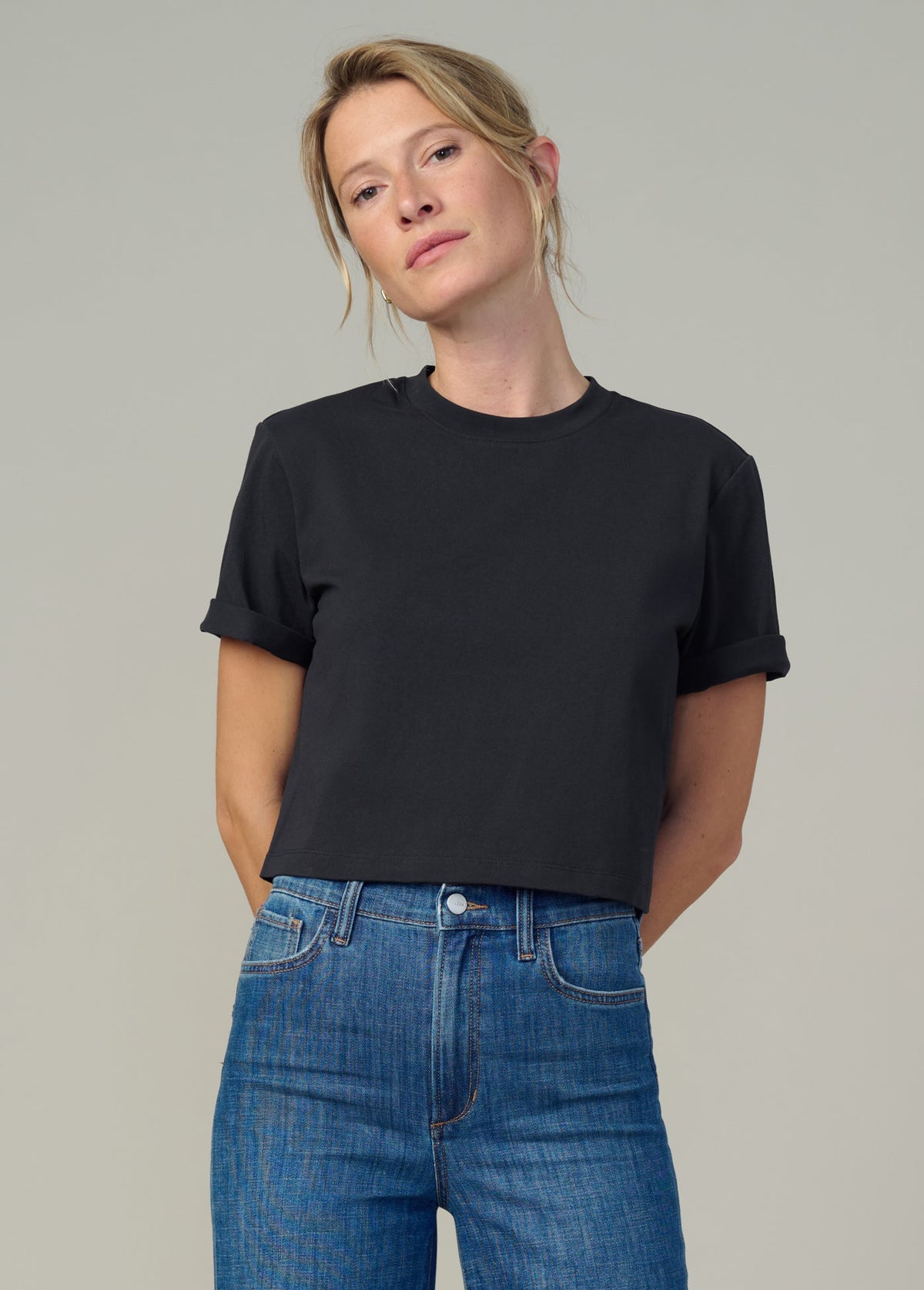 Joe's Jeans Sale THE BOXY TEE Black