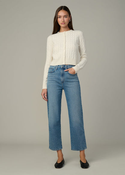 Joe's Jeans Sale THE CABLE DANI CASHMERE CARDIGAN Ecru