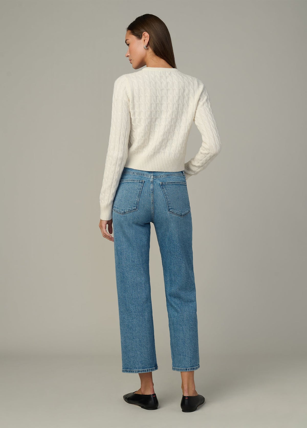 Joe's Jeans Sale THE CABLE DANI CASHMERE CARDIGAN Ecru