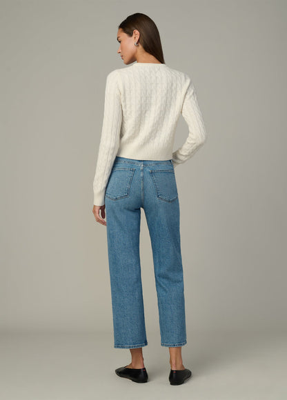Joe's Jeans Sale THE CABLE DANI CASHMERE CARDIGAN Ecru