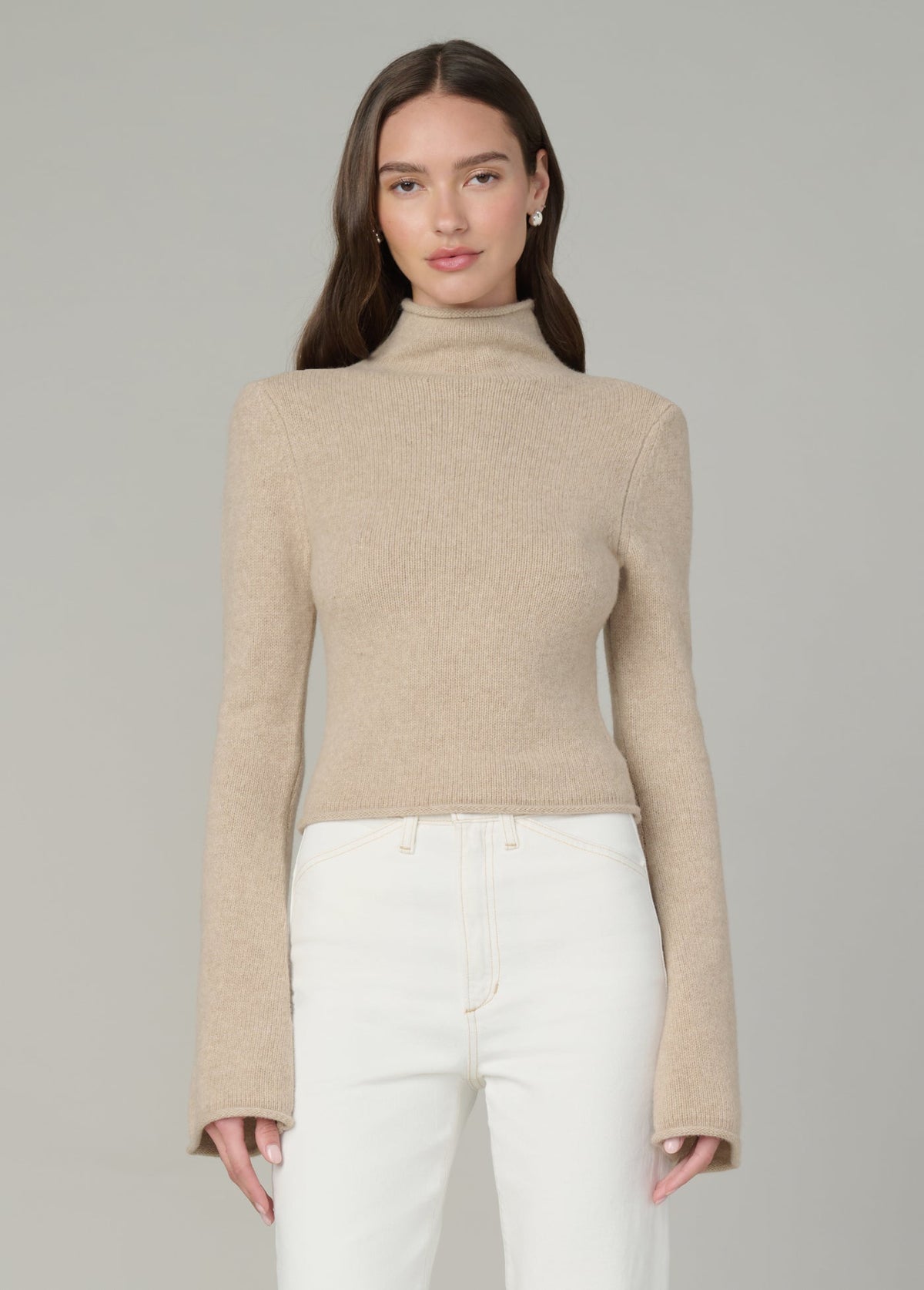 Joe's Jeans Sale THE JANE ROLL NECK SWEATER Camel