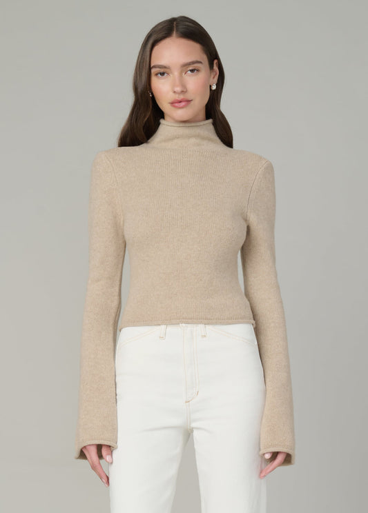 Joe's Jeans Sale THE JANE ROLL NECK SWEATER Camel