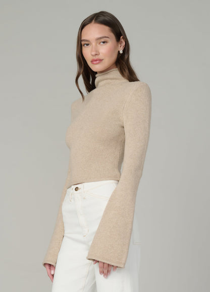 Joe's Jeans Sale THE JANE ROLL NECK SWEATER Camel