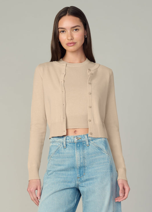 Joe's Jeans Sale THE DANI COTTON CARDIGAN Sand