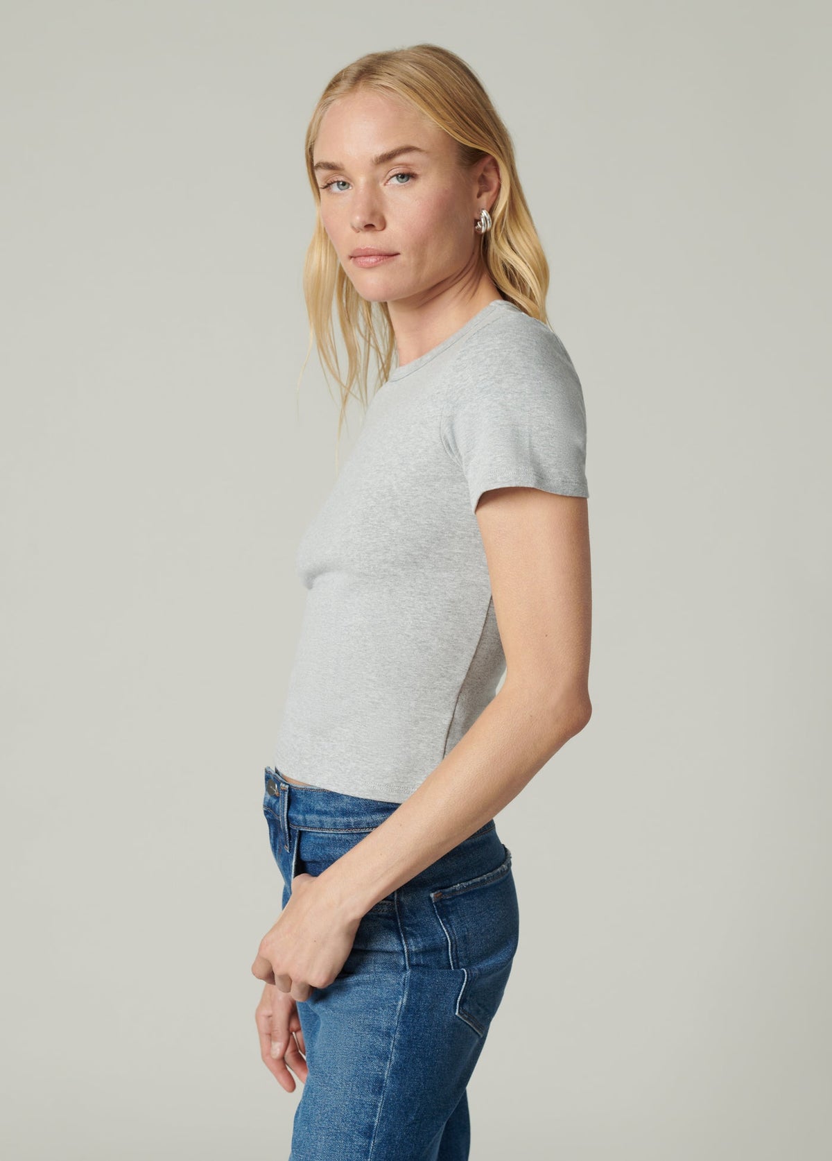 Joe's Jeans Sale THE BABY TEE Heather Grey