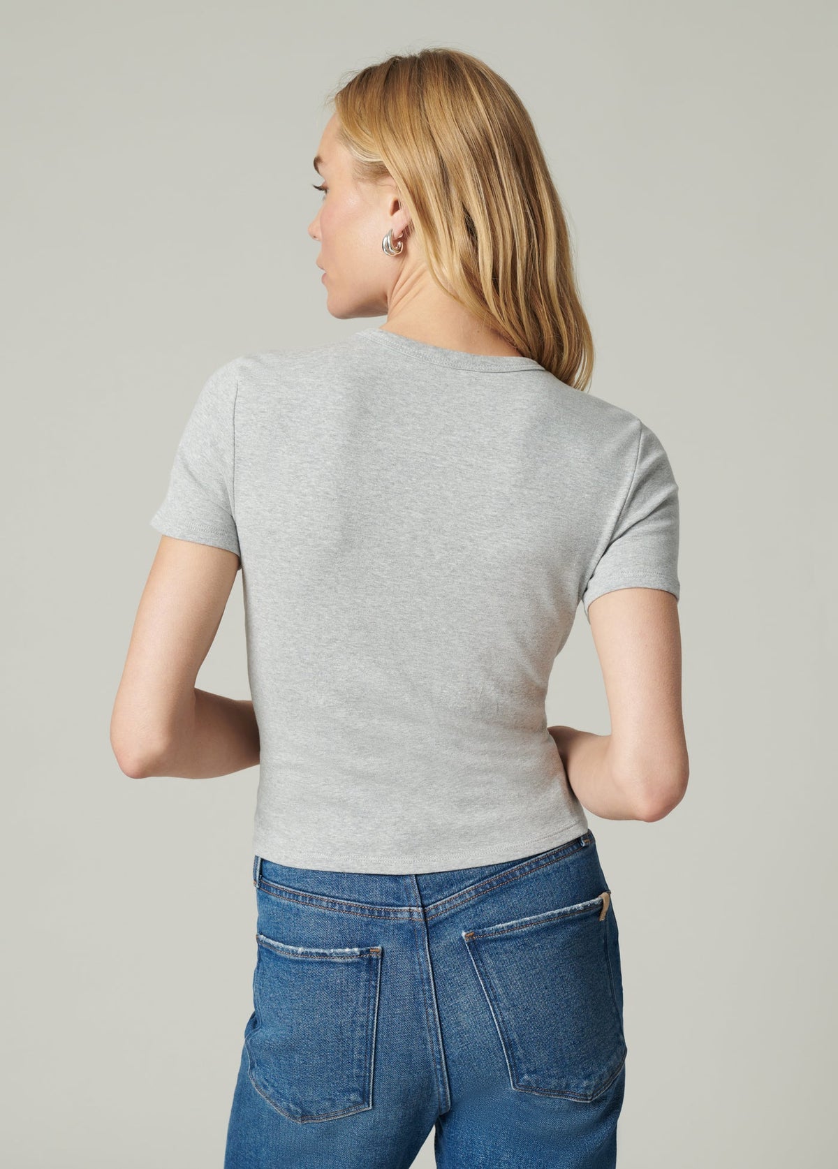 Joe's Jeans Sale THE BABY TEE Heather Grey
