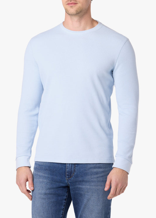 Joe's Jeans Sale LONG SLEEVE WAFFLE CREWNECK Sky Blue