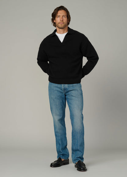 Joe's Jeans Sale RELAXED POLO SWEATER Black