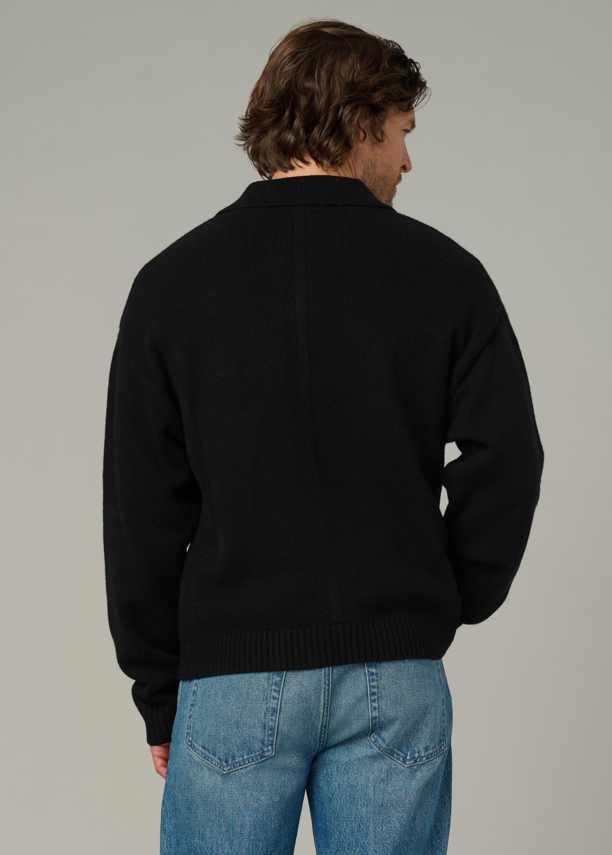 Joe's Jeans Sale RELAXED POLO SWEATER Black