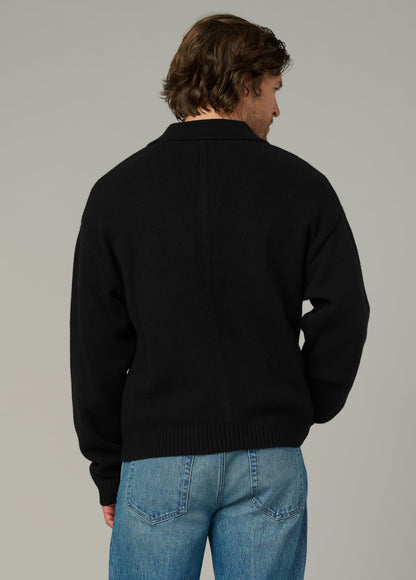 Joe's Jeans Sale RELAXED POLO SWEATER Black