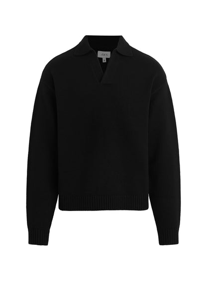 Joe's Jeans Sale RELAXED POLO SWEATER Black