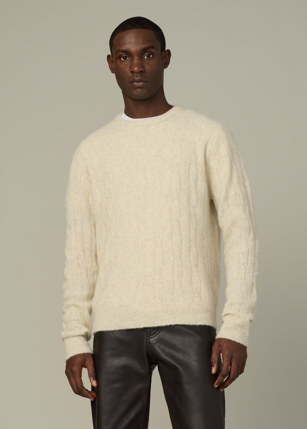 Joe's Jeans Sale THE ALPACA CABLE SWEATER Winter Sand